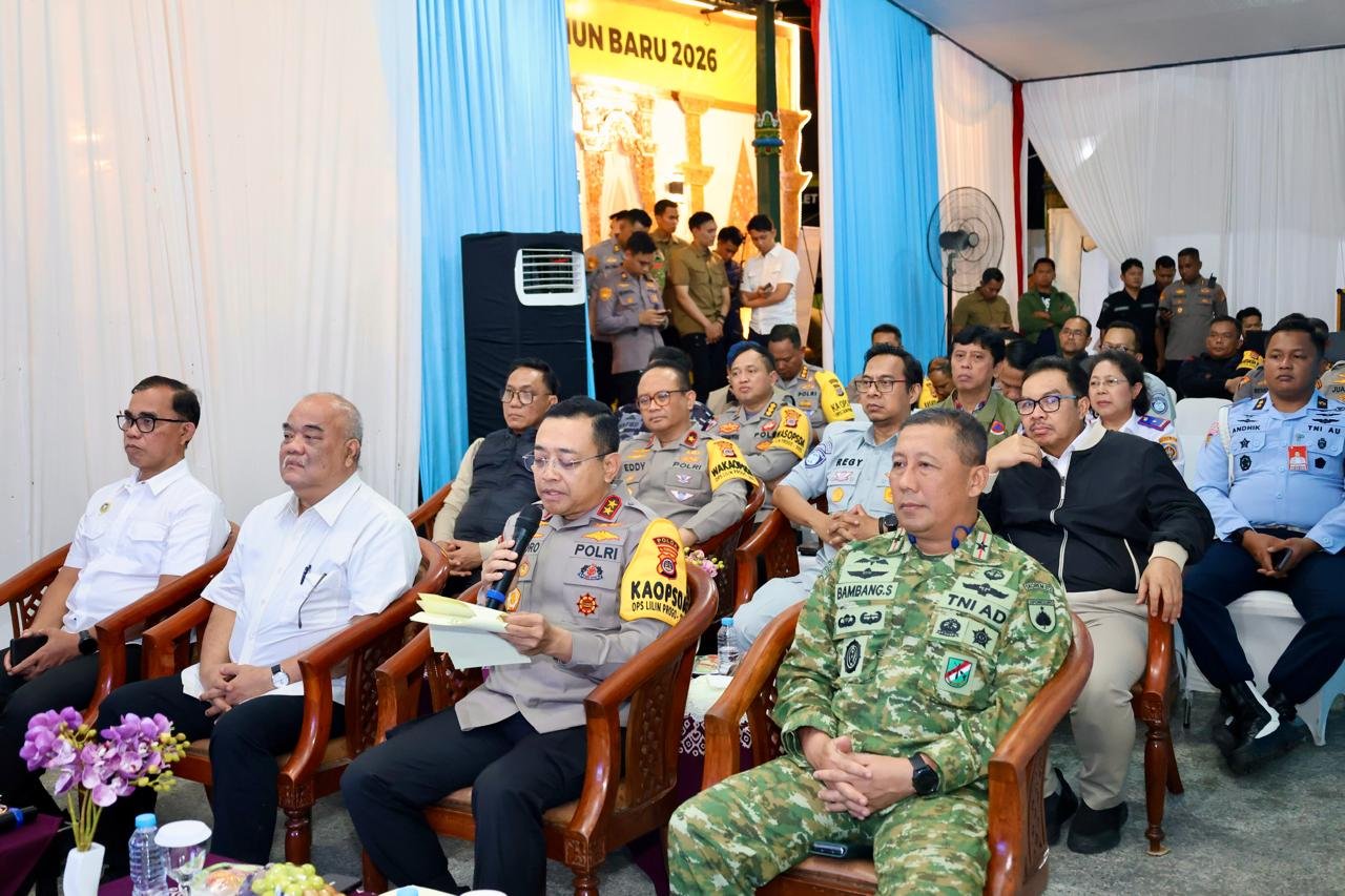 Jasa Raharja Wilayah Jogja Hadiri Pantauan Sitkamtibmas Tahun Baru 2026 oleh Kapolri di Pos Pam Malioboro