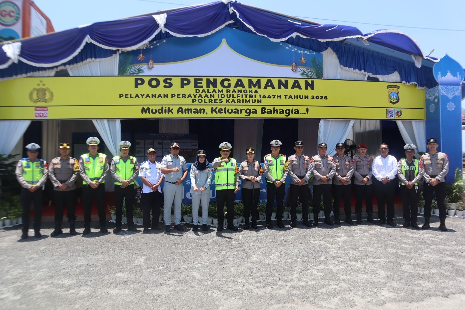 Jasa Raharja Kepri Tinjau Pos Mudik di Tanjung Balai Karimun, Pastikan Pelayanan Pemudik Berjalan Optimal