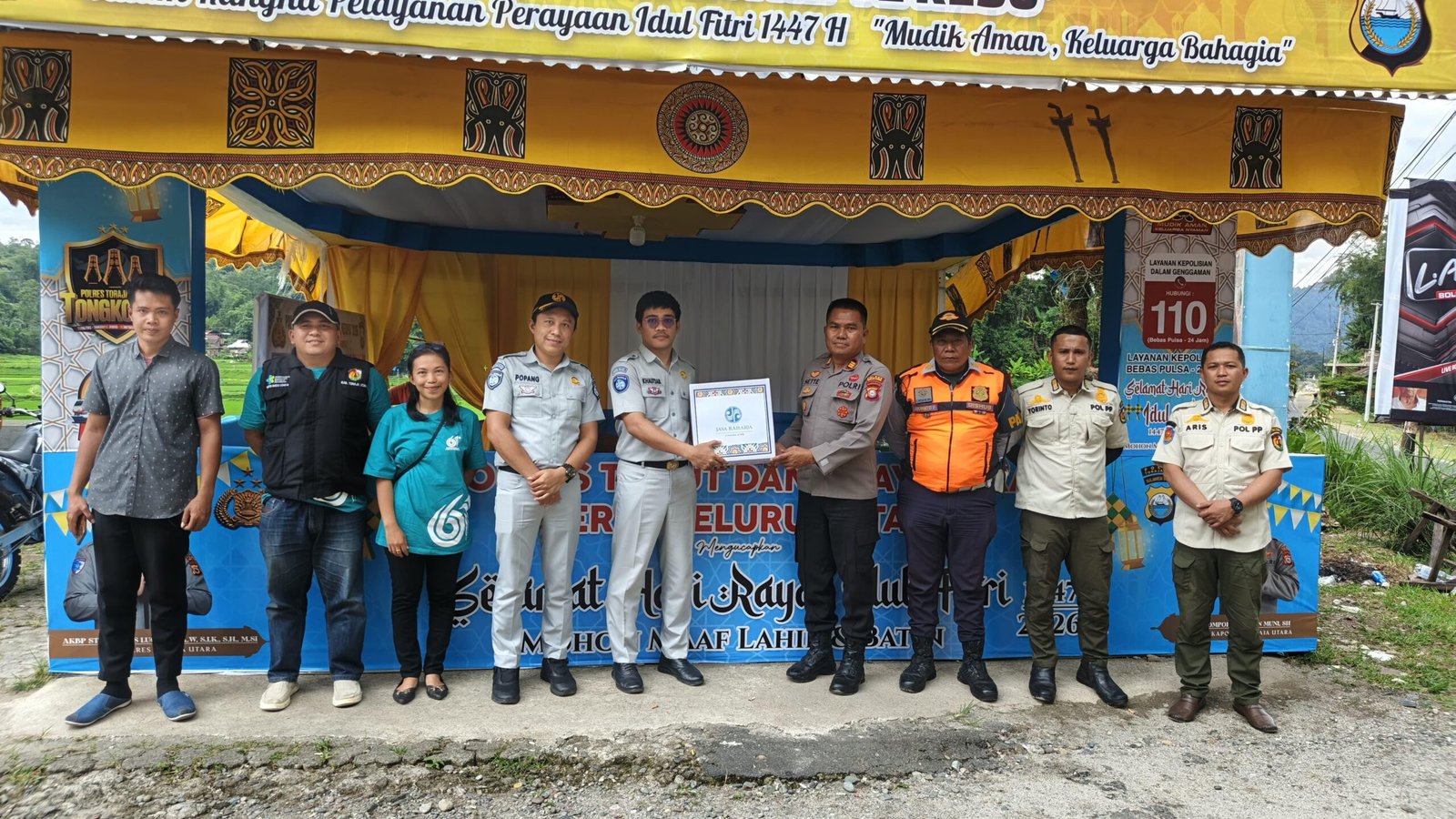 Sambut Idul Fitri 1447 H, Jasa Raharja Palopo Gelar Aksi Simpatik di Pos PAM Lebaran Sebagai Bentuk Dukungan Kepada Stakeholders