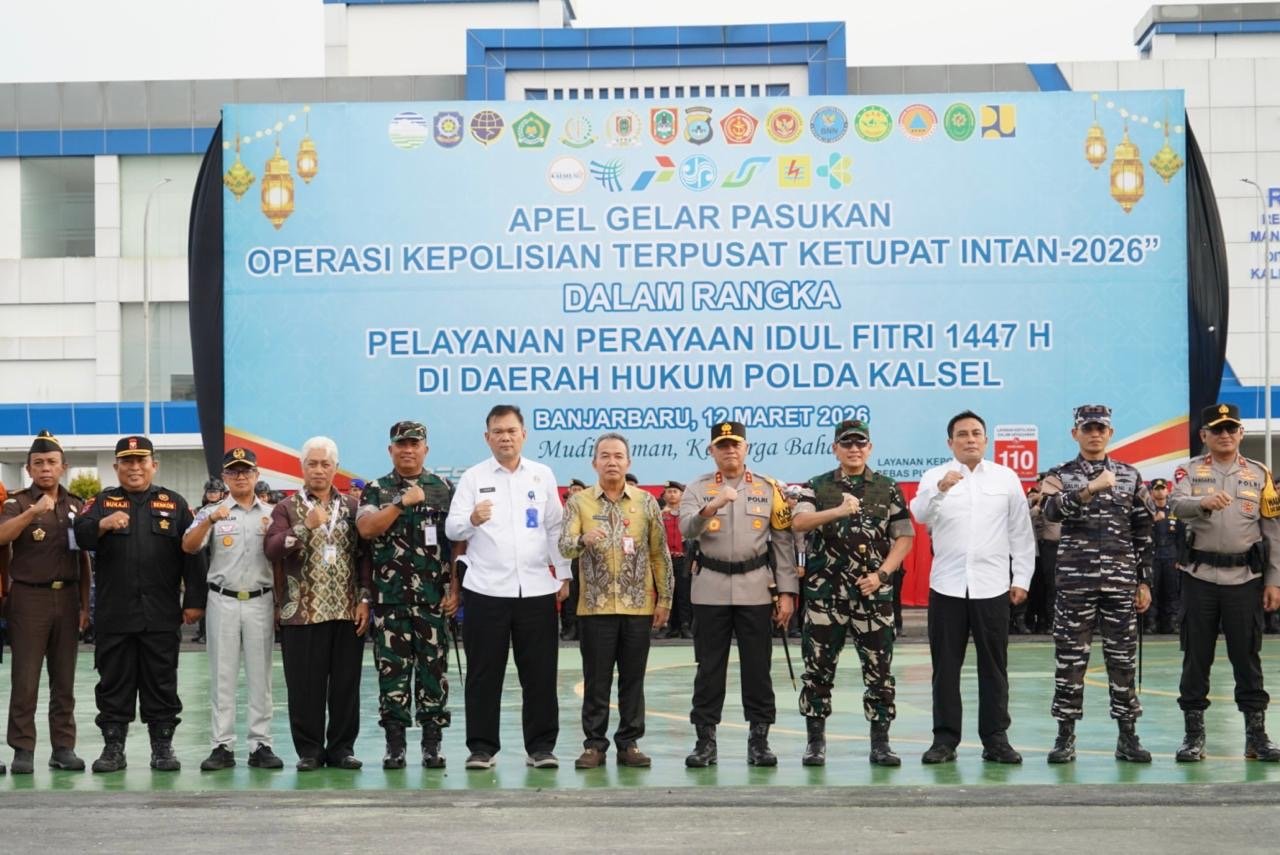 Jasa Raharja Kalsel Hadiri Apel Gelar Pasukan Operasi Ketupat Intan 2026, Perkuat Pengamanan Mudik Lebaran