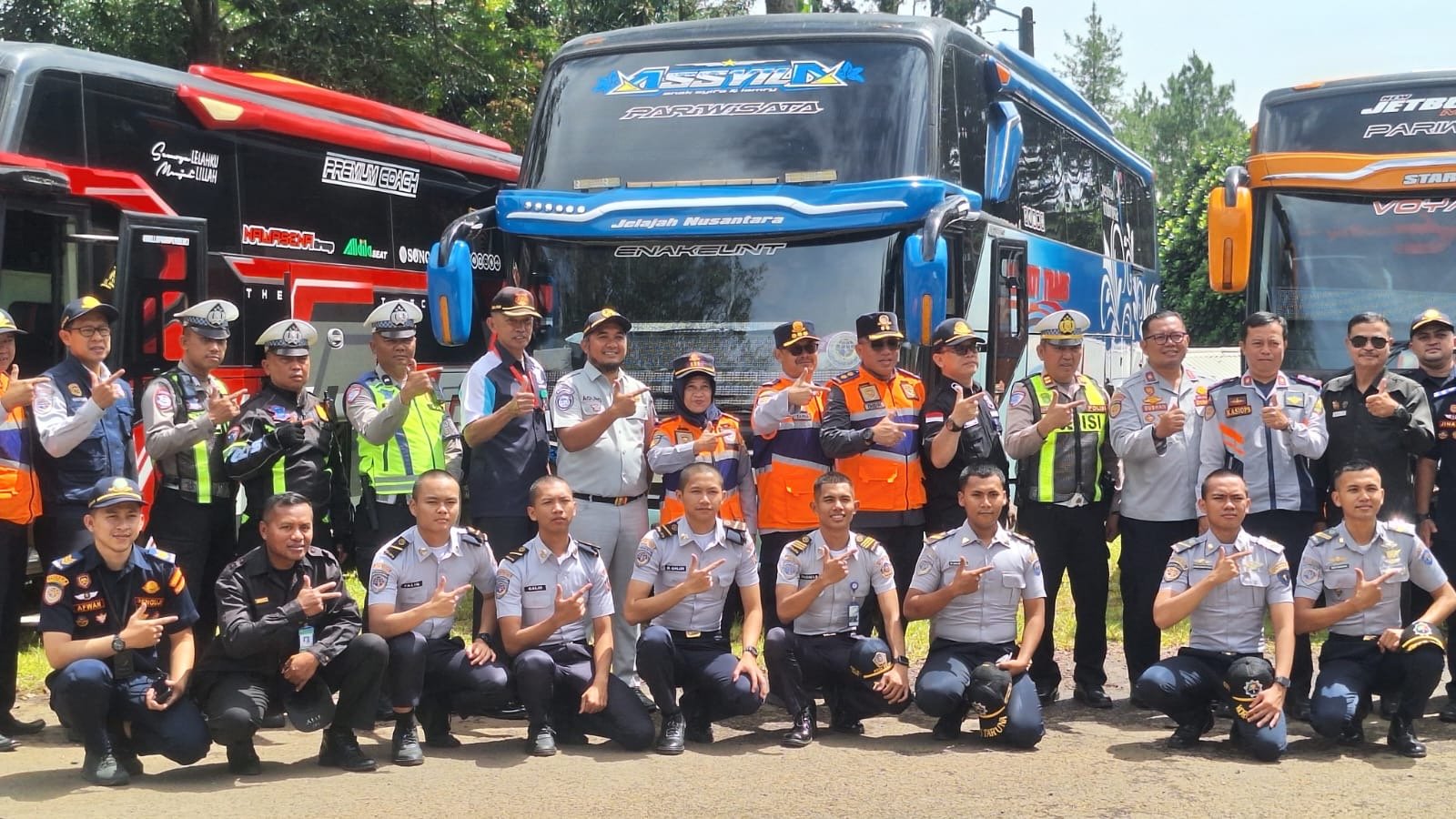Sinergi Lintas Instansi, Jasa Raharja Cabang Purwakarta Dukung Inspeksi Keselamatan Angkutan Orang di Jalur Wisata Ciater Subang pada Periode Arus Balik Lebaran 2026