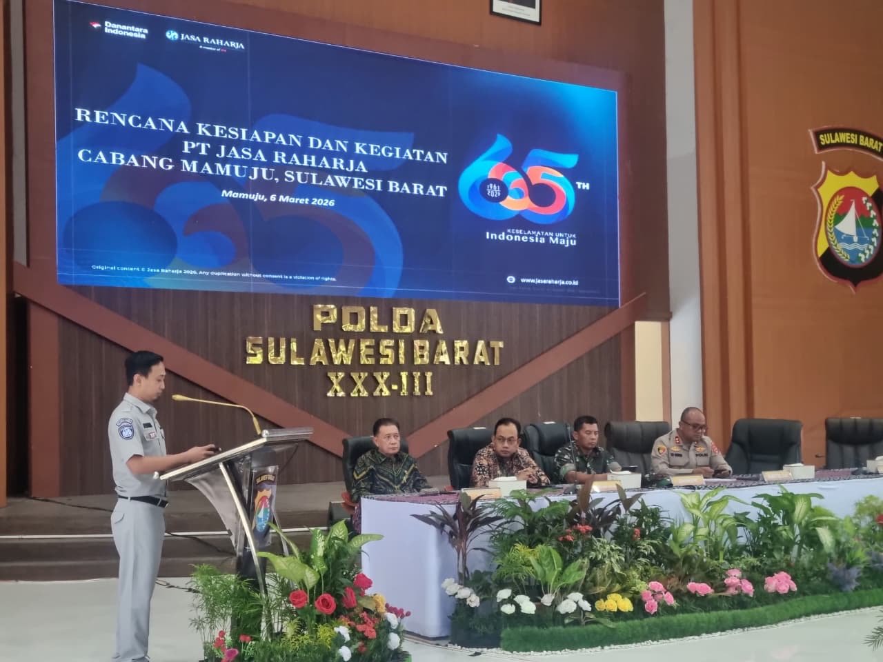 Kolaborasi Pengamanan dan Perkuat Pelayanan : Jasa Raharja Cabang Mamuju Hadiri Rapat Koordinasi Lintas Sektoral Kesiapan Pengamanan Idul Fitri 1447 H