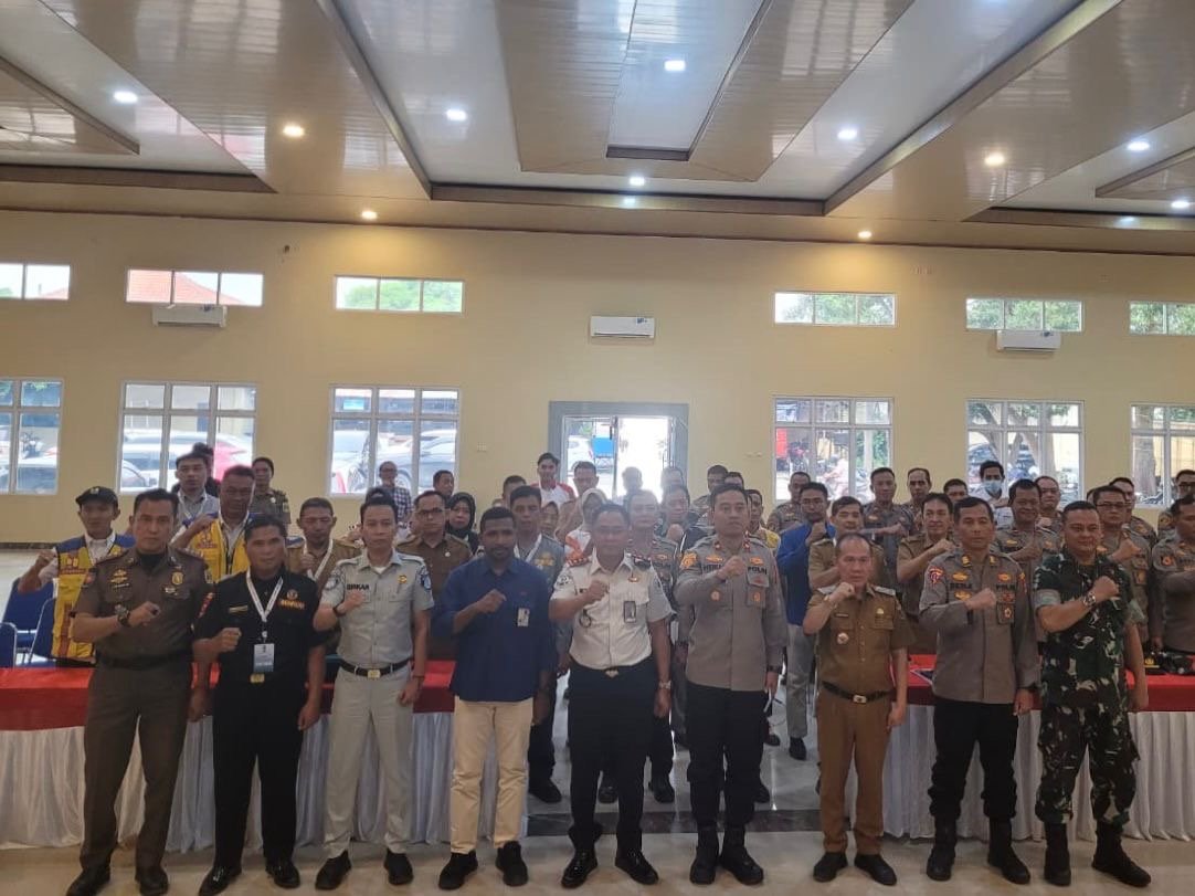 PJJR Samsat Gunung Sugih Hadiri Rapat Persiapan Operasi Ketupat Krakatau 2026 di Polres Lampung Tengah