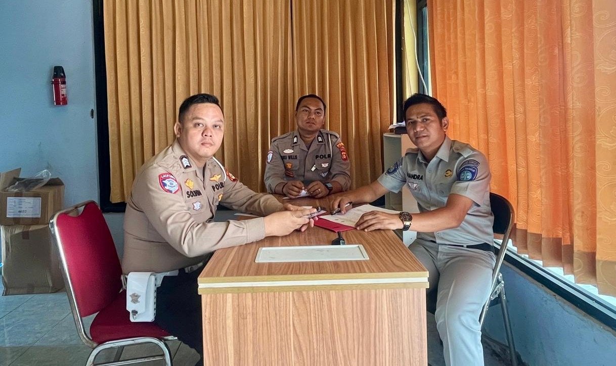 FKLL Jasa Raharja Bersama Satlantas Muara Enim Bahas Penanganan Titik Rawan Kecelakaan di Gelumbang dan Lubai