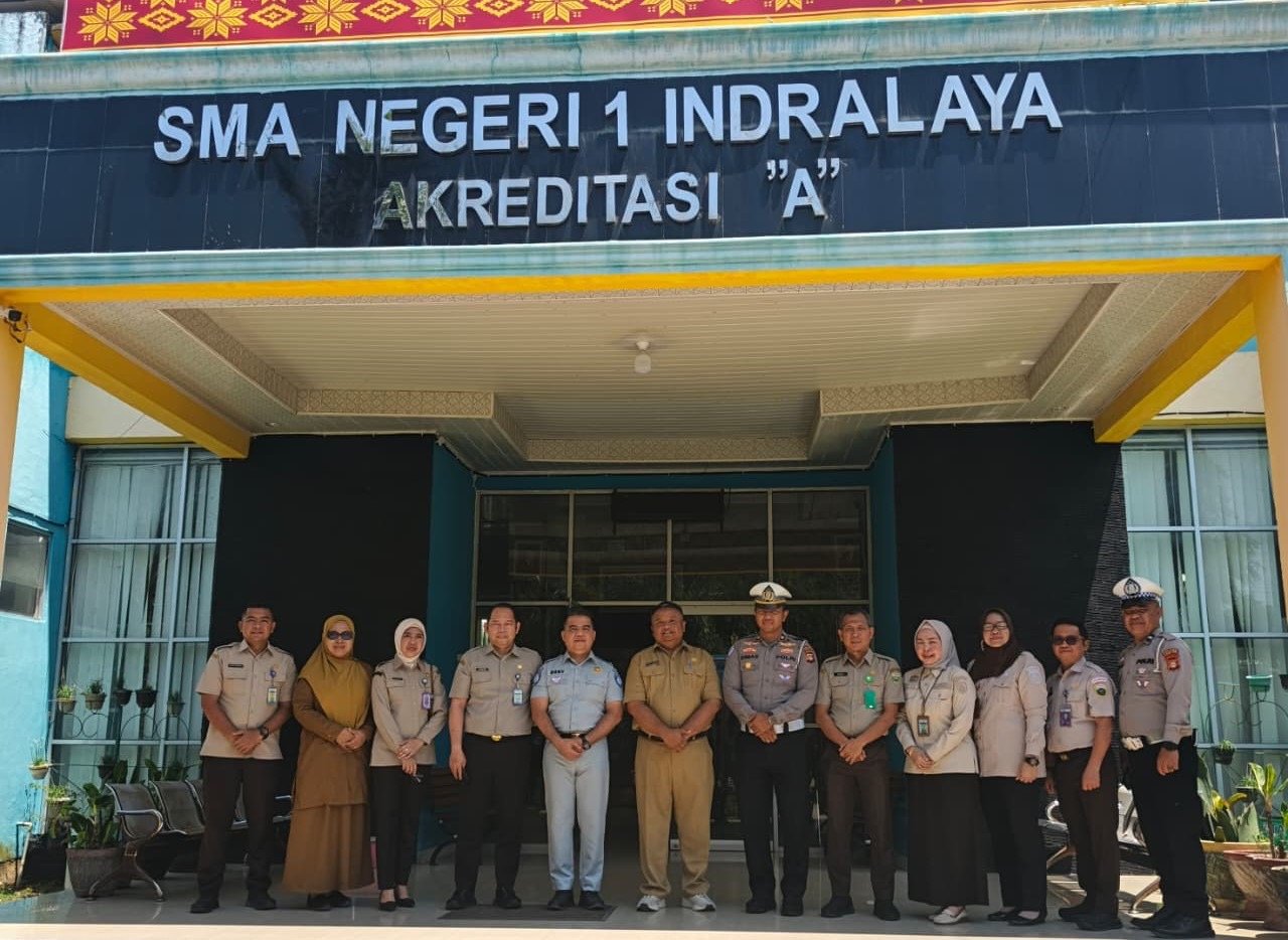 Jasa Raharja Kantor Wilayah Sumatera Selatan Hadiri Sosialisasi Samsat Go To School di SMA Negeri 1 Indralaya