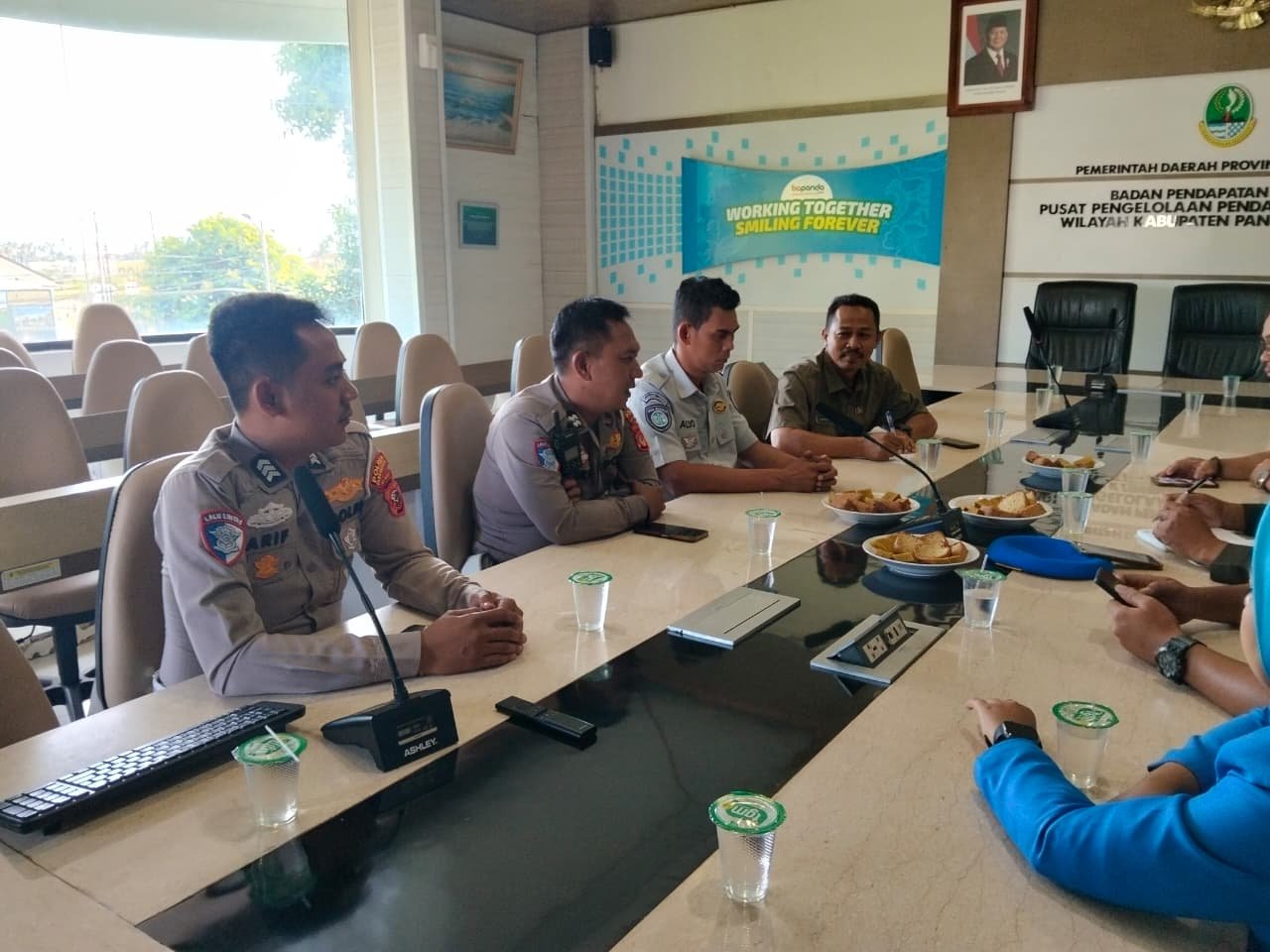 PT. Jasa Raharja Bersama Tim Pembina Samsat Kabupaten Pangandaran Gelar Rapat Persiapan Operasi Gabungan