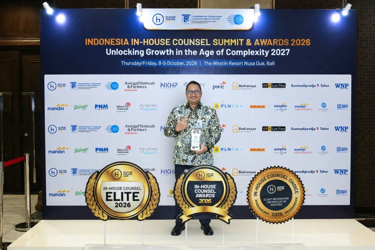 Jasa Raharja Konsisten Tingkatkan Tata Kelola dan Kualitas Pelayanan, Direktur Kepatuhan dan Manajemen Risiko Terima Rekognisi In-House Counsel Elite 2026